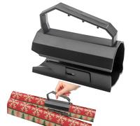 Christmas Wrapping Paper Cutter,Sliding Cutter with Handle Push,Birthday Gift Wrap Roll Cutting Tool,Portables,Safety,Black,Mini Cutters,Little elf,Upgraded Accessories,for The Holiday,Xmas,Halloween