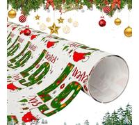 Christmas Wrapping Paper, Glossy Recyclable Christmas Wrapping Rolls for Gift Packaging, Printed Patterned Tissue Paper, Xmas Birthday Festival New Year Present Decorations