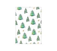Christmas Wrapping Paper - Green Christmas Tree with Lights Design, 50x70cm Gift Wrap for Xmas Party, Gift Boxes & Bouquets