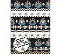 CHRISTMAS WRAPPING PAPER NEWCASTLE FC CHRISTMAS WRAP FOR GIFTS FOOTBALL 2 SHEETS 2 TAGS WRAP