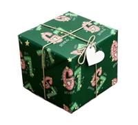 Christmas Wrapping Paper - Party Decorations forFestivals, Gift Paper Roll for The Holidays | Decorative Wrapping Sheets for Birthday Festival, Gathering, Stocking Fillers forChildren, Adults, Friends