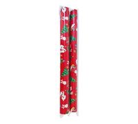 Christmas Wrapping Paper Roll - 5m x 50cm Gift Wrap for Xmas Presents, Holiday Decorations, Recyclable Kraft Paper for Party