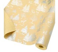 Christmas Wrapping Paper Roll - Sliver Tree Christmas Paper,20m*43cm,ADQUAROR 100% Recyclable ECO Wrap for Childrens Adults Birthday Gift Xmas Festival Present