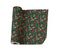 Christmas Wrapping Paper | Santa Claus Craft Supplies Funny | 19.6x196.8inch Birthday Wrap Paper | for Party Baby Shower Birthday Projects Events Office Celebrations School Women Men