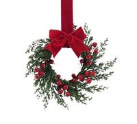 Christmas Wreath | 10 Inch Artificial Holiday Decorations - Home Decoration Wreath | for Homeowners Decorators Church Office Apartment Coffee Shop Front Door Indoor Wall Window Mantel Entrance