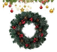 Christmas Wreath | 15.7 Inches Creative with Light - Artificial Christmas Front Door Garland,for Outdoor Winter Mantle Wall Kitchen Home Indoor Holiday Activities