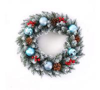 Christmas wreath， 2 PcsArtificialfor Front Door and Tree Decorations Garlands(Red,30cm)