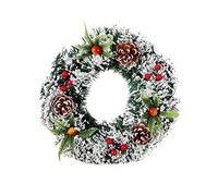 Christmas wreath 20cm Wall Hanging Christmas Wreath Decoration for Xmas Party Door Ornament Home Decor Holiday Accessories wreaths for front door all year round