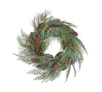 Beliani Christmas Wreath Asturia 34 Cm Green