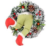 Christmas wreath Autumn wreath 50 cm Window, door and wall decorations Christmas wreath Diameter: 45 cm (Size: A)