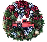 Christmas wreath Autumn wreath 50 cm Window, door and wall decorations Christmas wreath diameter: 45 cm (Size: C)