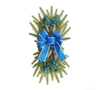 Christmas Wreath Bow Decor, 25X48cm Upside Down Tree Holiday Ornament Christmas Tree Wreath Bow For Stairs Corridor Party(B)