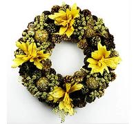 Christmas Wreath, Christmas Decorations In The Front Door Hanging Wreath Hanging Window Display Equipment Hotel shopping Mall Props Artificial Outdoor Decoration