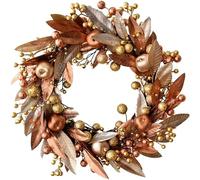 Christmas Wreath,Christmas Flower Ring Wall Hanging Christmas Wreath, Outdoor Garden Indoor Wall Decorate Artificial Wreath Xmas Wreath Making Kit For Christmas Trees Garlands Crafts
