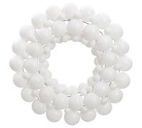 vidaXL Christmas Wreath White 45 cm Polystyrene, White
