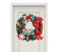Christmas Wreath, Christmas Wreath for Front Door, 16 Inch Christmas Wreath Front Door Hanger, Christmas Door Decoration, Merry Christmas Decoration, Door Welcome Wreath for Home