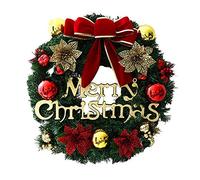 Christmas wreath Christmas Wreath Merry Christmas Party Poinsettia Wreath Door Wall Garland Decoration Christmas Decorations For Home