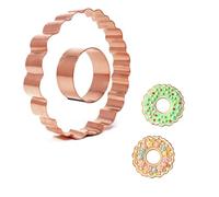 Christmas Wreath Cookie Cutter 3.75-Inch Copper Handmade in the USA for Holiday Baking, Winter Treats, and Festive Gift-Giving