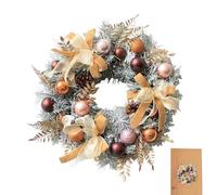 Christmas Wreath - Festive Artificial Door Wreath with Pine Cones, Berries, Balls and Branches, Perfect Decoration for Front Door, Wall, Christmas Parties, Winter Parties, Family Reunions
