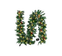 Christmas Wreath for Door, Realistic Pine Branches Home Decoration | Pine Christmas Wreath with Berry Decorations, for Outdoor Indoor Fireplace Wall Tree Window