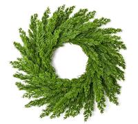 Christmas Wreath Front Door Christmas Wreath Artificial Flowers Rattan Base Winter Decoration Home Decoration(35cm)