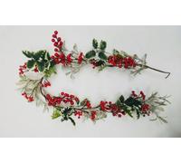 Christmas Wreath Garland Decorated Berries cones Wall Door Xmas Hanging Ornament