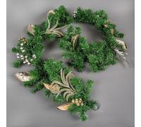 Christmas Wreath Garland Decorated Berries cones Wall Door Xmas Hanging Ornament