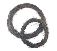 Christmas Wreath Grapevine Wreath Set - 2-Piece Vine Wreath Decorations for Front Door Wall Hanging Decorative Wooden Twig for Craft Decor Door House Holiday Wreath