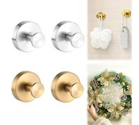 Christmas Wreath Hangers for Front Door, Suction Cup Hooks for Door Wreaths, Halloween Christmas Suction Cup Wreath Hanger Holder for Glass Window Towel Shower Hooks Doors Bathroom (4PC mixed15)