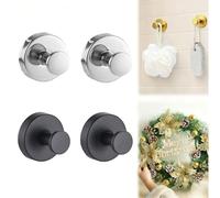 Christmas Wreath Hangers for Front Door, Suction Cup Hooks for Door Wreaths, Halloween Christmas Suction Cup Wreath Hanger Holder for Glass Window Towel Shower Hooks Doors Bathroom (4PC mixed7)