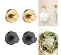 Christmas Wreath Hangers for Front Door, Suction Cup Hooks for Door Wreaths, Halloween Christmas Suction Cup Wreath Hanger Holder for Glass Window Towel Shower Hooks Doors Bathroom (4PC mixed6)