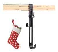 Christmas Wreath Hook, Stocking Hanger Clip, Anti-Slip Garland Rack, Mantle Door Ladder Holder for Tree Candy Cane Display Outdoor Backyard Holiday Decoration 5.12 x 2.36 x 0.47 inches