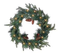 Christmas Wreath LED KAMERUN Green 60 cm