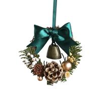 Christmas Wreath - Mini Bell Wreath 5 Inch Artificial Holiday Garland Festive Elegant Design Premium Christmas Decoration for Fireplace Porch Window Door Tab