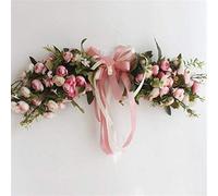 Christmas wreath Rose Peony Artificial Flowers Garland European Lintel Wall Decorative Flower Door Wreath For Wedding Home Christmas Decoration,Christmas Wreath