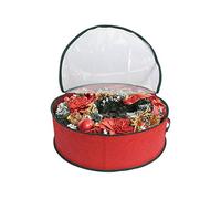 Christmas Wreath Storage Bag"60 X 20" | Xmas Large Wreath Container | Zippered, Reinforced Handle and Easy to Slip the Wreath in and Out Protect Your Holiday Wreath from Dust, Insects, and Moisture