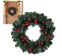 Christmas Wreaths for Front Door | 15.7 Inches Creative Wreath with Light | Christmas Garland Decorations,for Kitchen Holiday Mantle Wall Indoor Home Winter Outdoor Activities