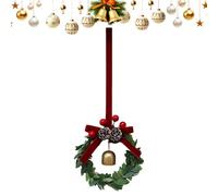 Christmas Wreaths For Front Door,Bell Bow Pine Cones Ornament | Christmas Door Wreath,for Holiday New Year Stair Table Centerpiece Living Room Bedroom Party Farmhouse Porch Fireplace