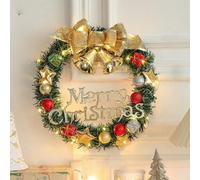 Christmas Wreaths for Front Door Christmas Wreath Highlighting Personality And Taste Perfectly Decorating Your Home And Welcoming The Festive Season (C, 30cm)