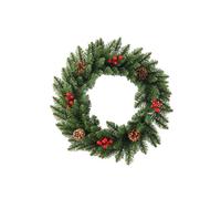 Christmas Wreaths for Front Door - Real Touch Pine Wreath - Large Artificial Green Wreaths,for Outdoor Indoor Wall Tree Table Farmhouse Holiday Wedding Birthday Party Decorations (B)