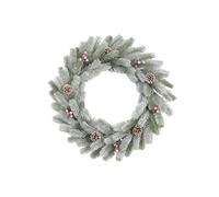 Christmas Wreaths for Front Door - Real Touch Pine Wreath - Large Artificial Green Wreaths,for Outdoor Indoor Wall Tree Table Farmhouse Holiday Wedding Birthday Party Decorations (D)