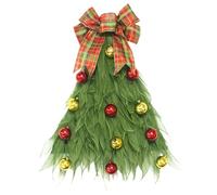 Christmas Wreaths for Front Door - Realistic Rustic Tree Shaped Garland | Holiday Garland Party Wreath | for Wall Indoor Porch Garage Window Cabinet Kitchen Table House Exterior Entryway