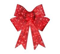 Christmas Wreaths for Front Door with LED Light Bow Shape large Christmas