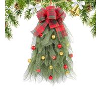 Christmas Wreaths, Garlands & Swag | 2024 New Teardrop Swag Teardrop Wreath,Creative Christmas Teardrop Swag, Window Christmas Decorations for Table, Bedroom, Offices, Fireplace, Wall, Porch