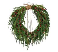 Christmas Wreaths, Long-Lasting Holiday Decor, 50/50/15cm, Pine Christmas Wreath, Winter Door Decoration, Easy To H-ang, For Living Room Kitchen Hallway Entryway Fireplace