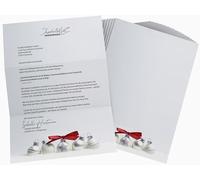 Christmas Writing Paper | Pure Silver | 20 Sheets Christmas Design Paper DIN A4 | Letter Paper