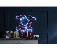 Christmas x 61cm Neon Flex Waving Santa - 61cm