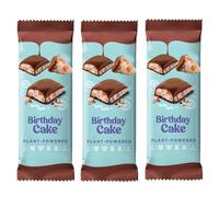 Christmas XL Chocolate Bars - Choc Fudge & Birthday Cake Flavour Centres - 127g Bars with Vanilla, Fudge & Sugar Decorations - Perfect for Gifting & Stocking Stuffers - Nm (3 x Bar, Birthday Cake)