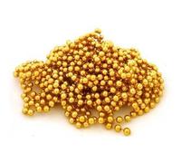 Christmas / Xmas Bead Chain - Garland 2.7m - GOLD ideal for Tree Room Decorations or art & craft