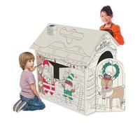 Christmas Xmas Decoration Party Kids Activity Ceate Colour Your Own Gingerbread House